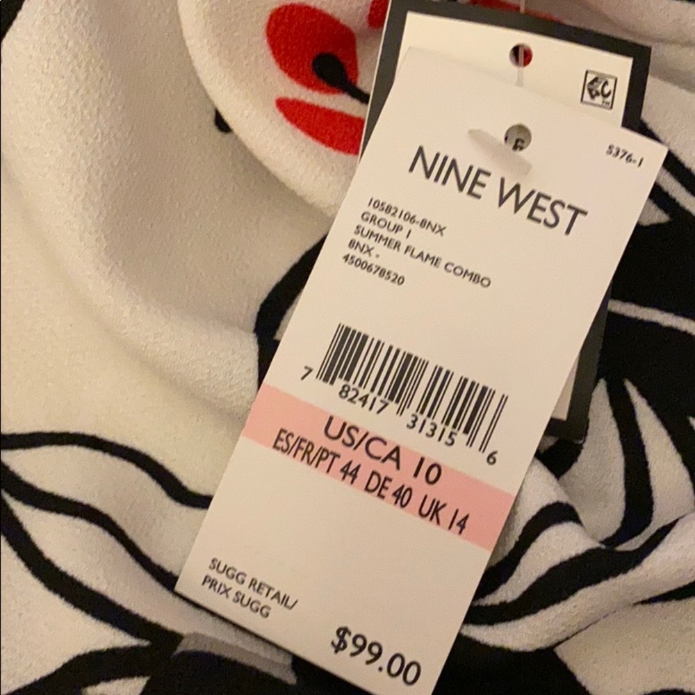 Nine West Floral Crepe Shift Dress - Picture 10 of 12